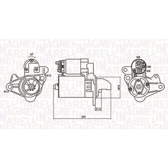 Magneti Marelli Anlasser 063721254010 Magneti Marelli Anlasser 063721254010