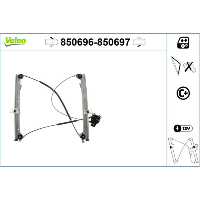 Valeo Fensterhebevorrichtung, X 850697 Valeo Fensterhebevorrichtung, X 850697