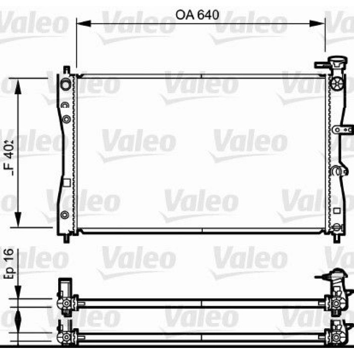 Valeo Motorkühler 735055 Valeo Motorkühler 735055