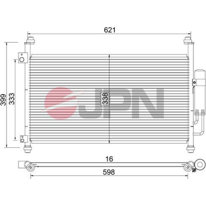 JPN Kondensator Klimaanlage 60C9101-JPN