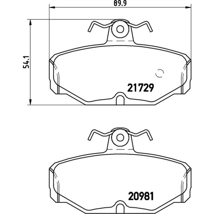 BREMBO Bremsbelagsatz, Scheibenbremse P 24 079 BREMBO Bremsbelagsatz, Scheibenbremse P 24 079
