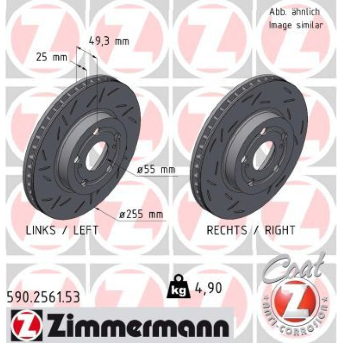 Zimmermann Bremsscheibe 590.2561.53