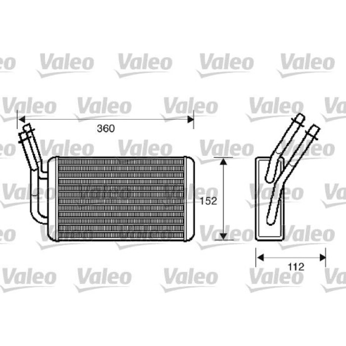 Valeo Wärmetauscher 812332 Valeo Wärmetauscher 812332