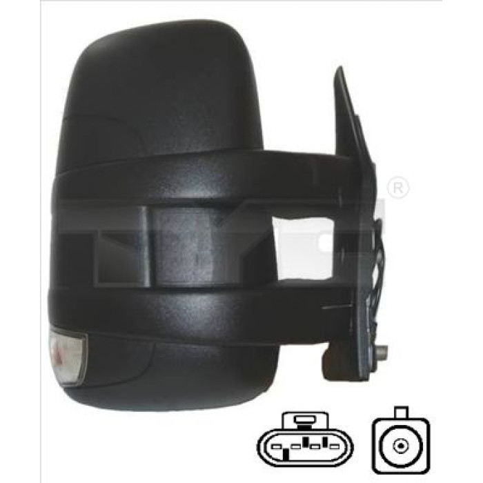 TYC Außenspiegel rechts manuell verstellbar, konvex, mit Blinker 315-0013 OE Nummer 5801755747 - l TYC Außenspiegel rechts manuell verstellbar, konvex, mit Blinker 315-0013 OE Nummer 5801755747 - l
