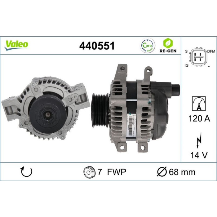 Valeo Lichtmaschine 440551 Valeo Lichtmaschine 440551