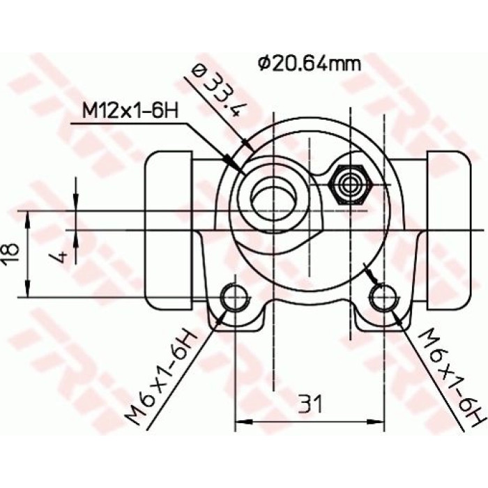 TRW Radbremszylinder BWF155 TRW Radbremszylinder BWF155