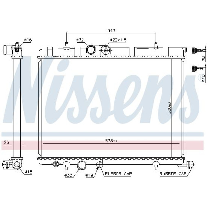 Nissens Wasserkühler PKW 63502A Nissens Wasserkühler PKW 63502A