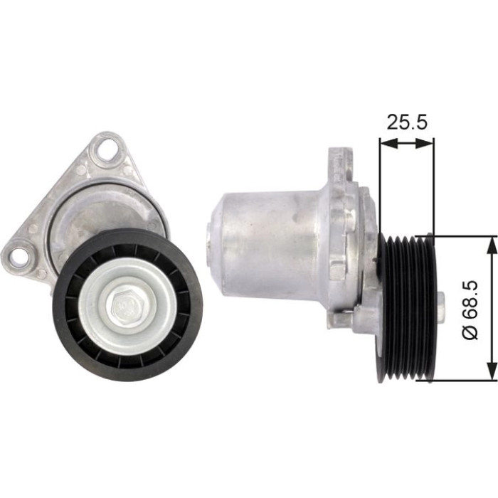 Gates Spannrolle T39074 Gates Spannrolle T39074