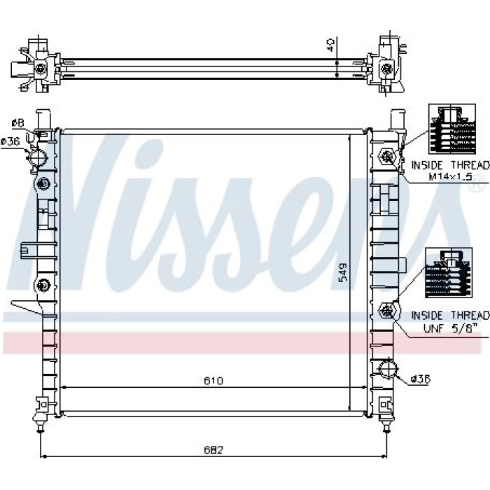 Nissens Wasserkühler PKW 62788A