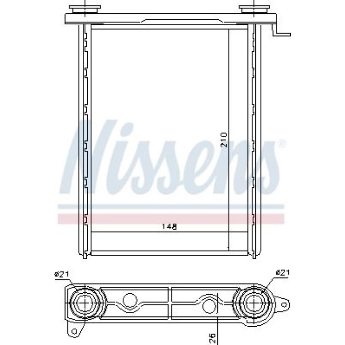 Nissens Heizungskühler 73343 Nissens Heizungskühler 73343