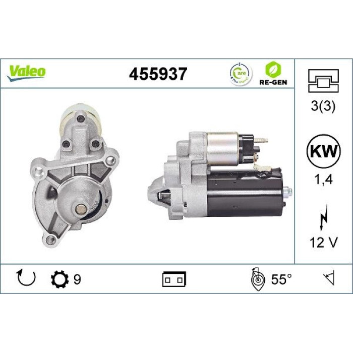 Valeo Anlasser 455937