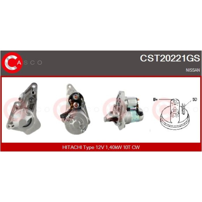 CASCO Anlasser CST20221GS CASCO Anlasser CST20221GS