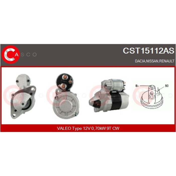 CASCO Anlasser CST15112AS CASCO Anlasser CST15112AS