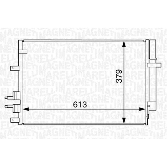 Magneti Marelli Klimakondensator 350203615000 Magneti Marelli Klimakondensator 350203615000