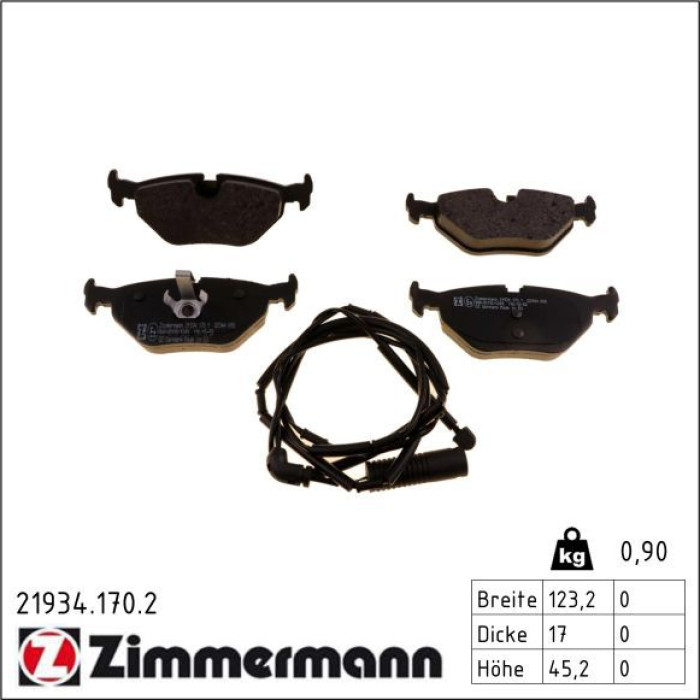 21934.170.2 ZIMMERMANN Bremsbeläge 21934.170.2 21934.170.2 ZIMMERMANN Bremsbeläge 21934.170.2