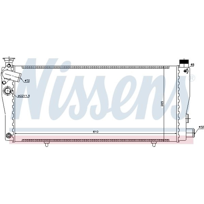 Nissens Wasserkühler PKW 63709 Nissens Wasserkühler PKW 63709