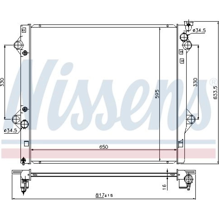 Nissens Wasserkühler PKW 646822