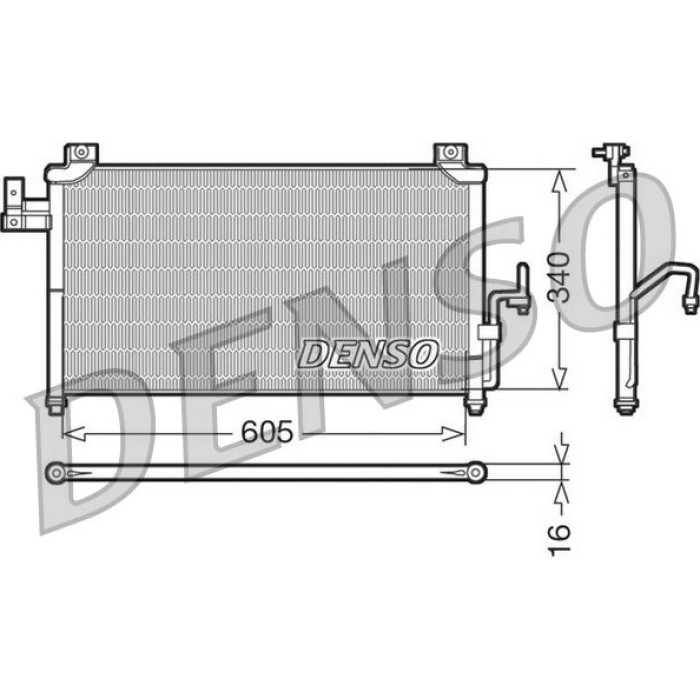 Denso Klimakondensator DCN44005 Denso Klimakondensator DCN44005