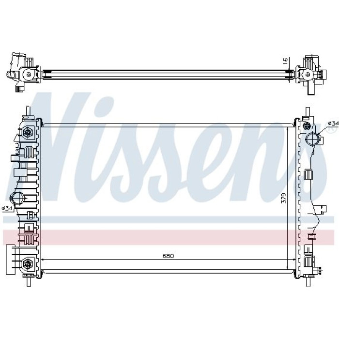 Nissens Wasserkühler PKW 630713 Nissens Wasserkühler PKW 630713