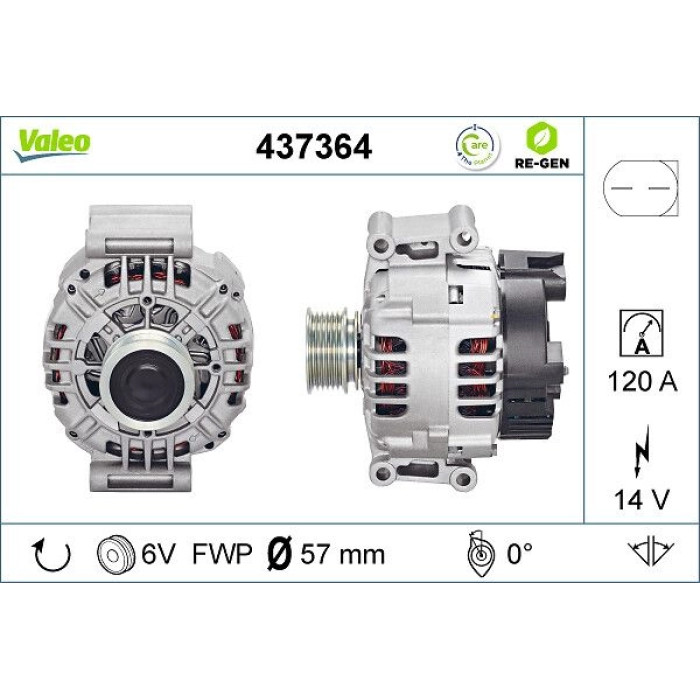 Valeo Lichtmaschine 437364 Valeo Lichtmaschine 437364