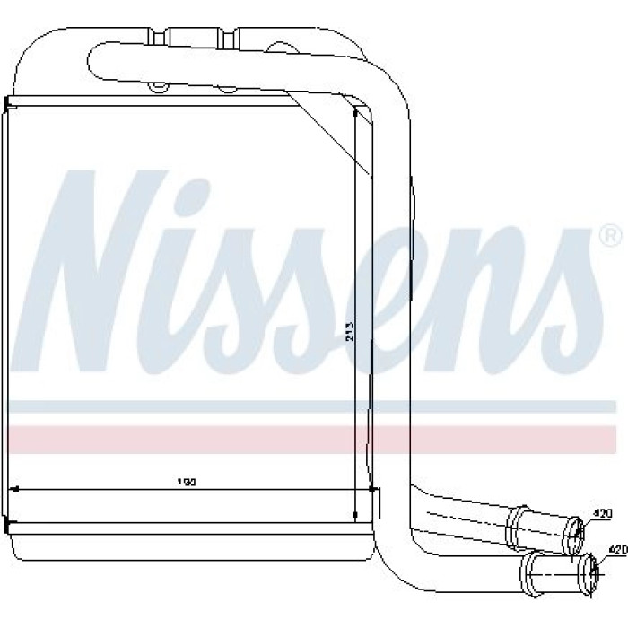 Nissens Heizungskühler PKW 73976 Nissens Heizungskühler PKW 73976