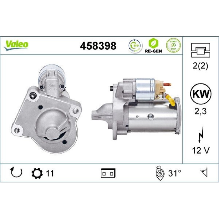 Valeo Anlasser 458398 Valeo Anlasser 458398