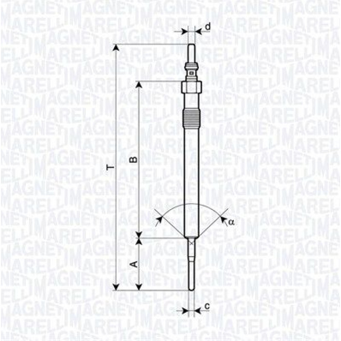 Magneti Marelli Glühkerze 062900127304 Magneti Marelli Glühkerze 062900127304