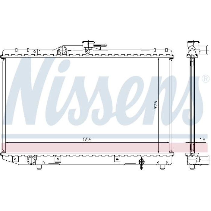 Nissens Wasserkühler PKW 64773 Nissens Wasserkühler PKW 64773