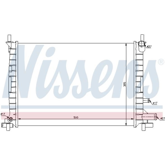 Nissens Wasserkühler PKW 62086 Nissens Wasserkühler PKW 62086