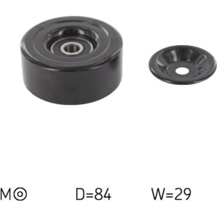 SKF Keilrippenriemen-Umlenkrolle VKM 62027 SKF Keilrippenriemen-Umlenkrolle VKM 62027