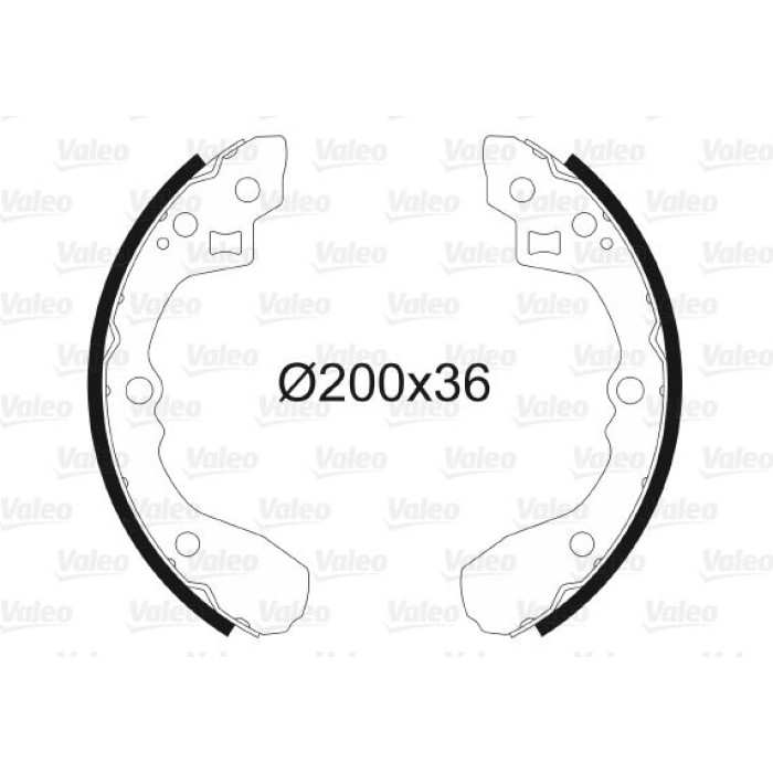 Valeo Bremsbacken 562754 Valeo Bremsbacken 562754