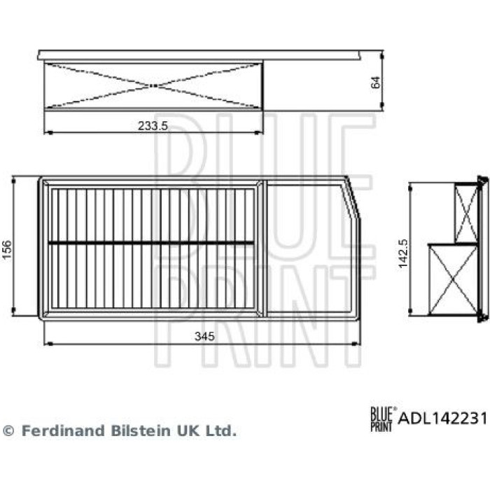 BluePrint Luftfilter ADL142231 BluePrint Luftfilter ADL142231