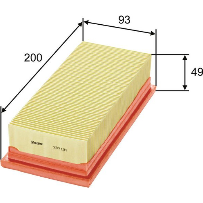 585131 Valeo Luftfilter 585131 585131 Valeo Luftfilter 585131