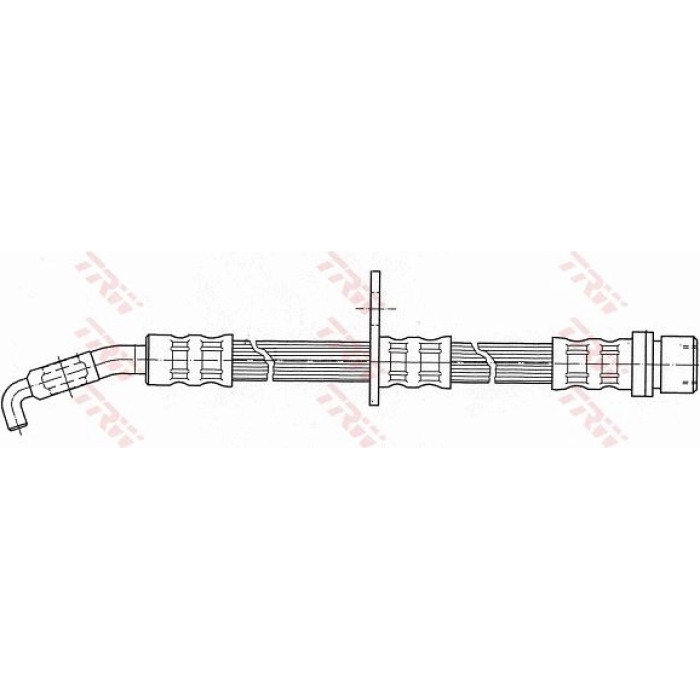 TRW Bremsschlauch Vorderachse links PHD411 TRW Bremsschlauch Vorderachse links PHD411