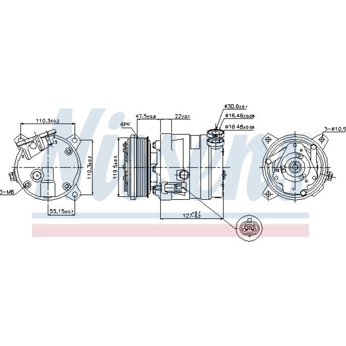 Nissens Klimakompressor PKW 89257 Nissens Klimakompressor PKW 89257