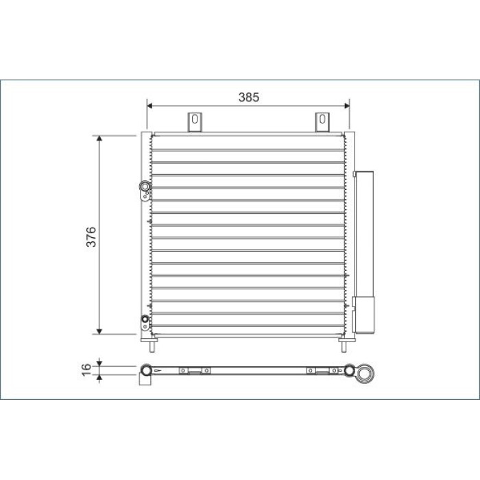Valeo Klimakondensator 822600 Valeo Klimakondensator 822600