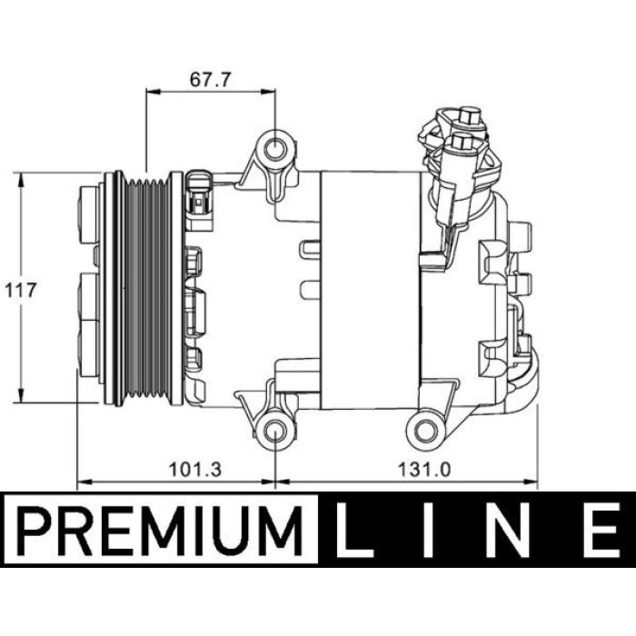 Kompressor, Klimaanlage ACP 1330 000P Kompressor, Klimaanlage ACP 1330 000P