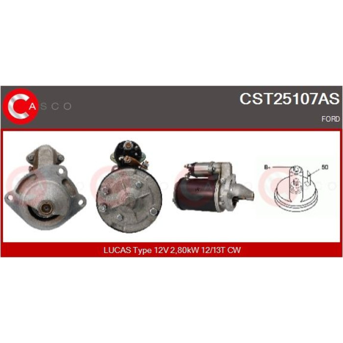 CASCO Anlasser CST25107AS CASCO Anlasser CST25107AS