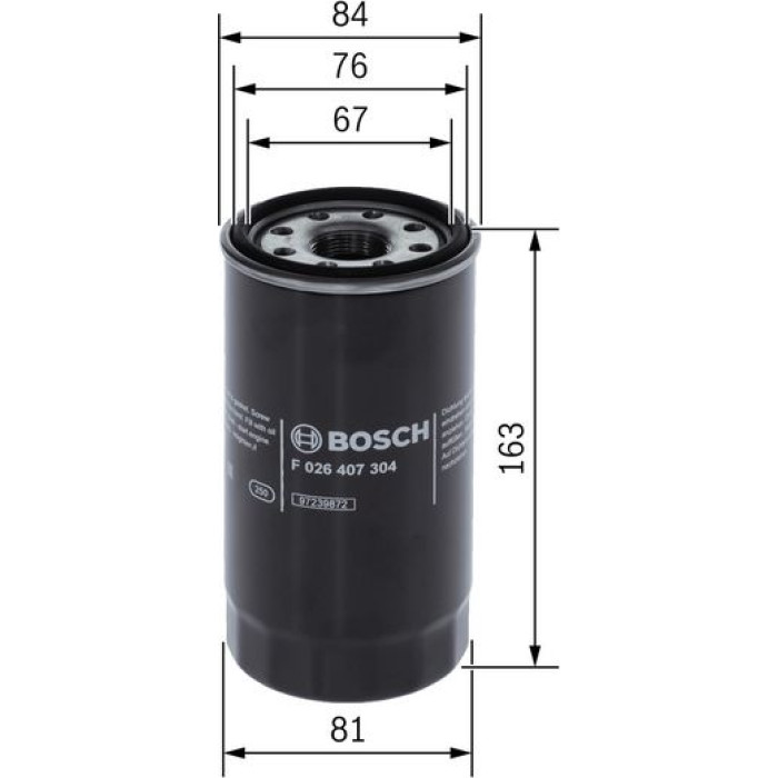 Bosch Ölfilter F 026 407 304 Bosch Ölfilter F 026 407 304