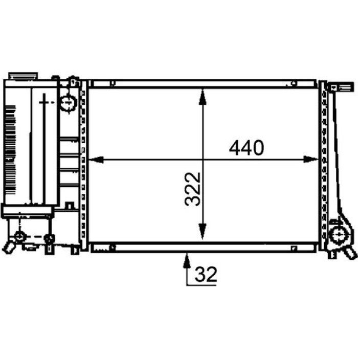 MAHLE Kühler, Motorkühlung CR 495 000P