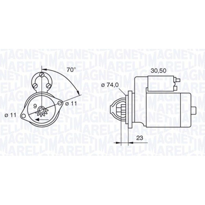 Magneti Marelli Anlasser 063521090350 Magneti Marelli Anlasser 063521090350