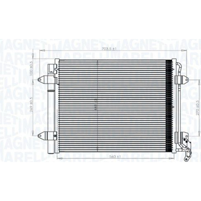 Magneti Marelli Klimakondensator BC833 Magneti Marelli Klimakondensator BC833