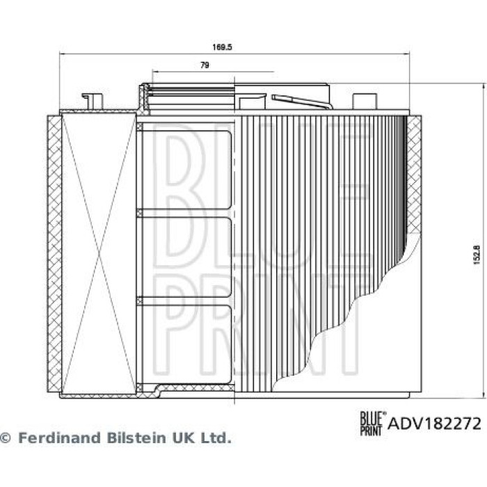 BLUE PRINT Luftfilter ADV182272 BLUE PRINT Luftfilter ADV182272