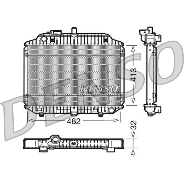 Denso Motorkühler DRM17010 Denso Motorkühler DRM17010
