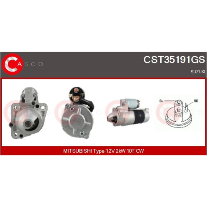 CASCO Anlasser CST35191GS CASCO Anlasser CST35191GS