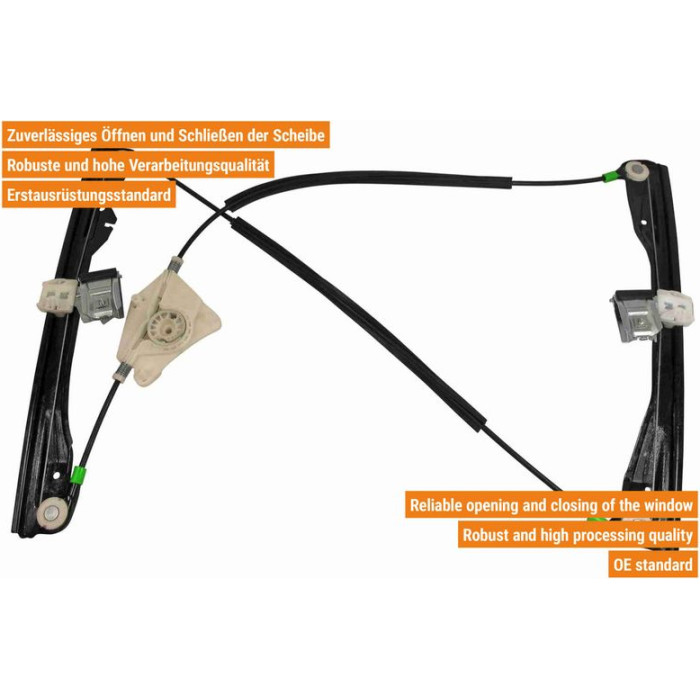VAICO V10-2179 Fensterheber vorne links, ohne Motor, elektrisch VAICO V10-2179 Fensterheber vorne links, ohne Motor, elektrisch