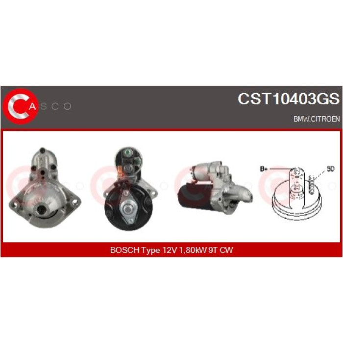 CASCO Anlasser CST10403GS