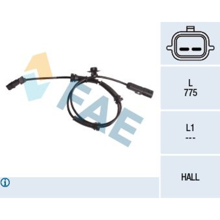 FAE Sensor, Raddrehzahl 78057 FAE Sensor, Raddrehzahl 78057
