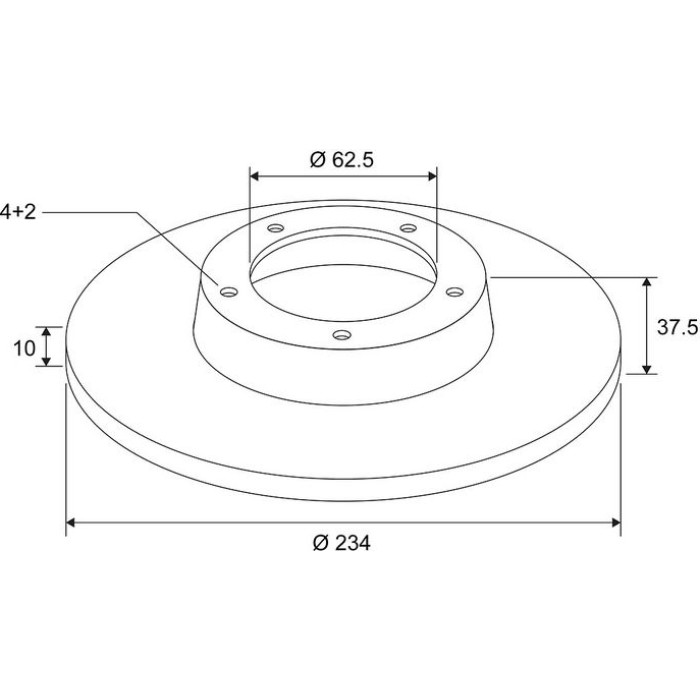 Valeo Bremsscheibe 672725