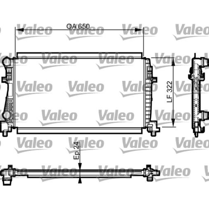 Valeo Motorkühler 735557 Valeo Motorkühler 735557